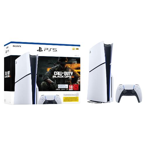 Console videogioco PLAYSTATION 5 Slim 1TB Bundle Call of Duty Black Ops 6 White 1000049595