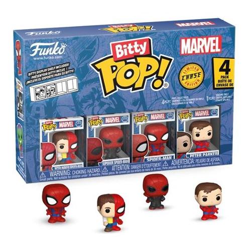 POP BITTY Marvel Spider Man Parker Split 4 Pack 85704