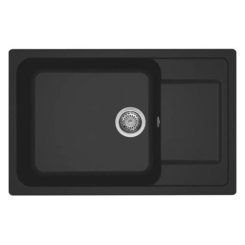 Lavello 1 vasca (79x50cm) LIFE 310 Nero Opaco LG231040