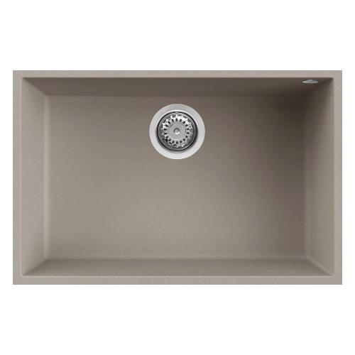 Lavello 1 vasca (67x44cm) QUADRA 120 SOTTOTOP Tortora Opaco LGQ12043BSO
