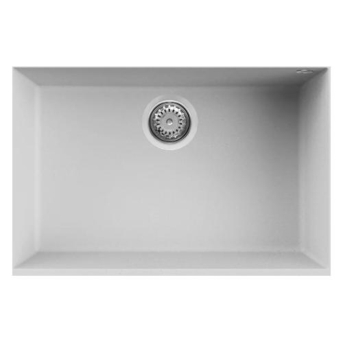 Lavello 1 vasca (67x44cm) QUADRA 120 SOTTOTOP Bianco Opaco LGQ12068BSO