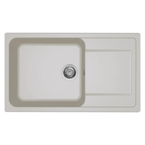 Lavello 1 vasca (86x50cm) LIFE 410 Bianco soft Opaco LG241039