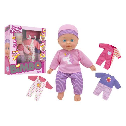 Bambola Cuor di Mamy parlante con vestitini (41cm) BIMBO 42485