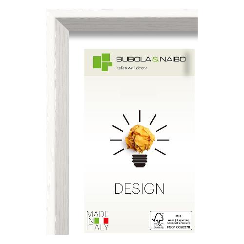Cornice legno (35x50cm) DESIGN OLINDA Bianco 7105 10 16