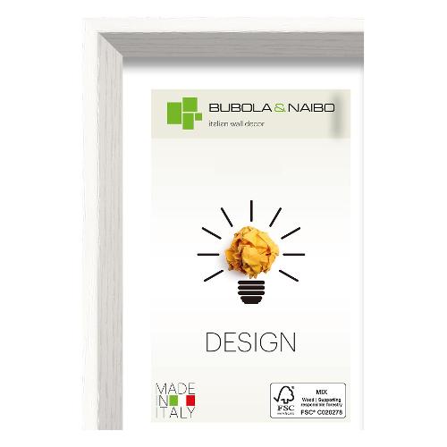 Cornice legno (50x70cm) DESIGN OLINDA Bianco 7105 10 21