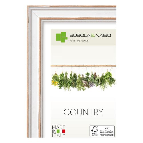 Cornice legno (35x50cm) COUNTRY RINGA Sbiancato 7180 03  16