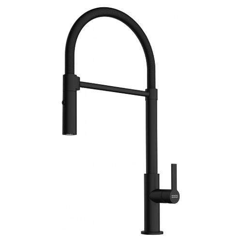 Miscelatore lavello semiprofessionale doccetta MARIS SLIM Nero opaco 115 0728 396