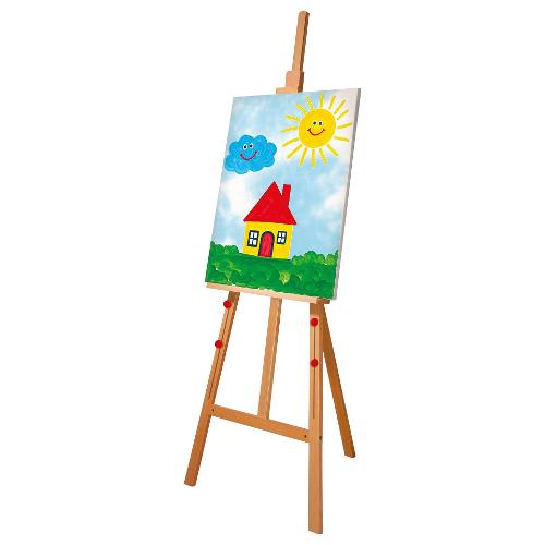 Set per dipingere Scuola d'arte Cresce con te cavaletto con tela MONTESSORI 113835