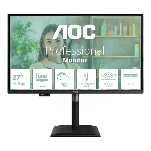 Monitor 27" ( IPS 2560x1440 QHD 2K 120Hz ) Pivot Black Q27P4U