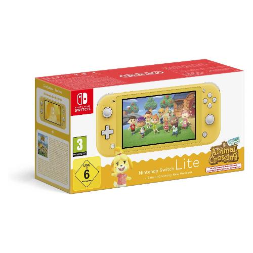 Console videogioco SWITCH LITE Bundle Animal Crossing New Horizon Digital Download Yellow 10017605
