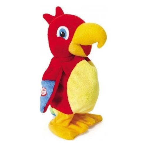 Peluche Pappagallo Perry Ripetello (20cm) RIPETIX Rosso e Giallo 26138