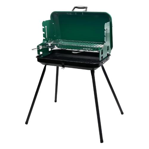 Barbecue Carbonella valigetta 30-49 con griglia Verde 39099