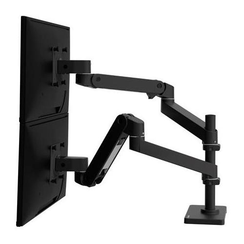 Supporto monitor TV scrivania ( 20 Kg ) VESA 100 x 100 LX PRO SERIES Dual Desk Mount Stacking Arm Black 45 690 292