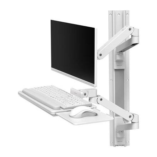 Supporto monitor TV parete ( 10 Kg ) VESA 100 x 100 LX PRO SERIES Wall Mounted Workstation White 45 696 290