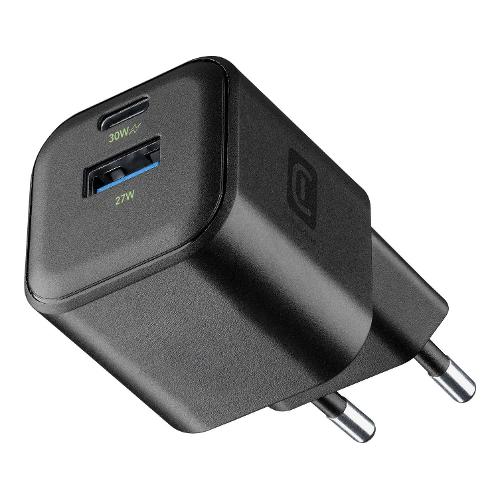 Caricabatterie USB Type-A, USB Type-C MULTI 30W GaN+ Black ACHGANENTRY2PD30WK