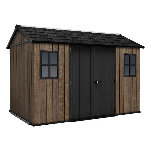 Casetta giardino termoplastica (350x230x246cm) APEX 7511/1175 Walnut e Black K263098