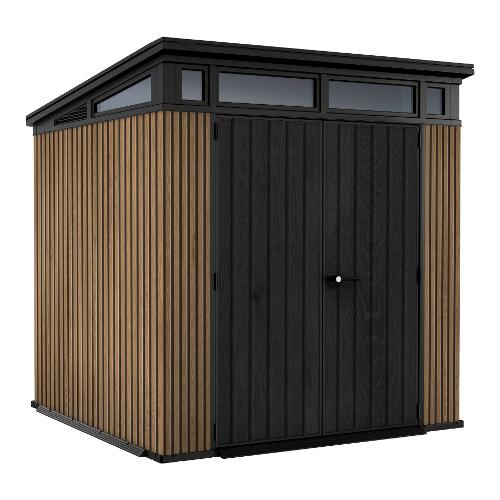 Casetta giardino termoplastica (214x218x226cm) PENT 7X7 Shed Venetian e Black K259088