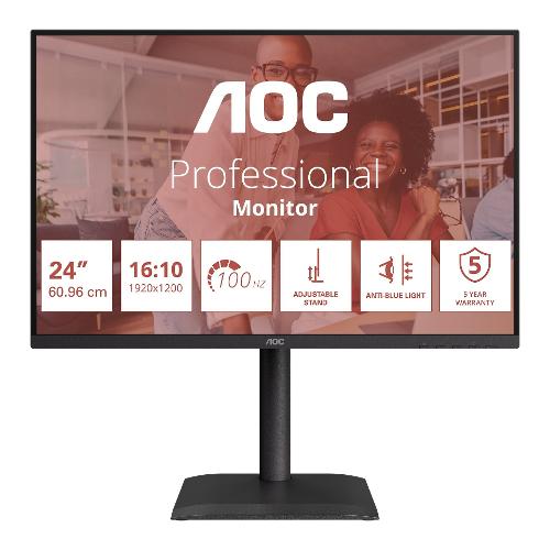 Monitor 24" ( IPS 1920x1200 WUXGA 100Hz ) PROFESSIONAL Pivot Black X24E4U