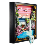 Paesaggio giapponese con ciliegi fioriti LEGO® Art