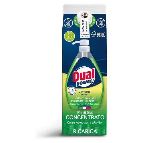 Detergente piatti ricarica gel concentrato limone (900ml) 9170