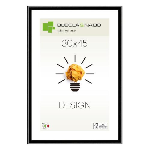 Cornice legno (30x45cm) DESIGN FRANK Nero lucido 12 NE 13