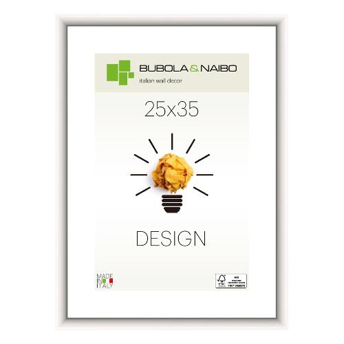 Cornice legno (25x35cm) DESIGN FRANK Bianco lucido 12 BI 10