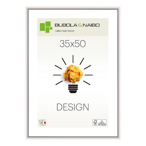 Cornice legno (35x50cm) DESIGN FRANK Bianco lucido 12 BI 16