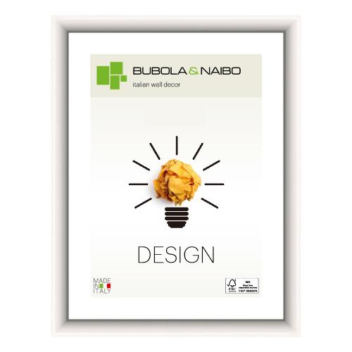 Cornice legno (15x20cm) DESIGN FRANK Bianco lucido 12 BI 05