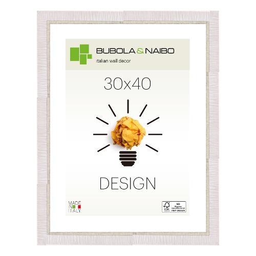 Cornice legno (30x40cm) DESIGN LELA Bianco 5810 01 11
