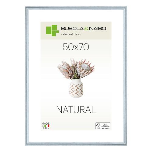 Cornice legno (50x70cm) NATURAL TOSCA Azzurro 6860 04 21