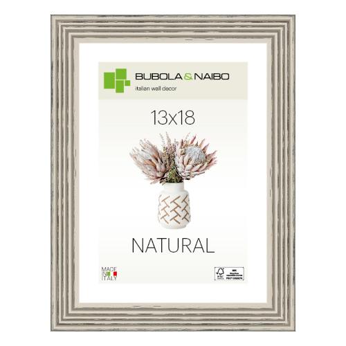Cornice legno (13x18cm) NATURAL TOSCA Grigio 6860 05 04