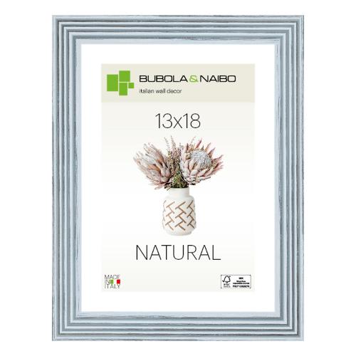 Cornice legno (13x18cm) NATURAL TOSCA Azzurro 6860 04 04