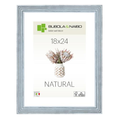 Cornice legno (18x24cm) NATURAL TOSCA Azzurro 6860 04 06