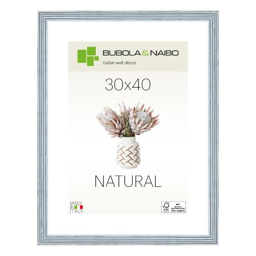 Cornice legno (30x40cm) NATURAL TOSCA Azzurro 6860 04 11