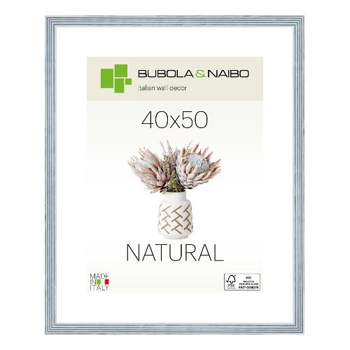 Cornice legno (40x50cm) NATURAL TOSCA Azzurro 6860 04 17