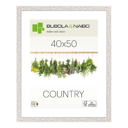 Cornice legno (40x50cm) COUNTRY MILTON Bianco Provenza 5790 03 17
