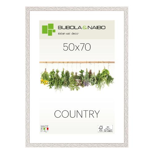 Cornice legno (50x70cm) COUNTRY MILTON Bianco Provenza 5790 03 21