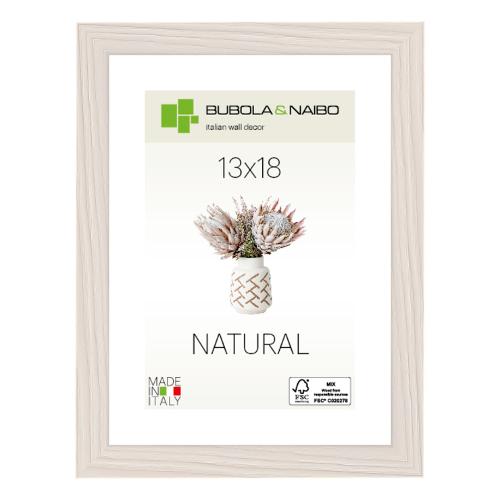Cornice legno (13x18cm) TRENDY TULIPA Bianco venato 6340 08 04
