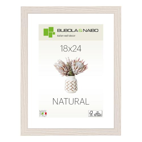 Cornice legno (18x24cm) TRENDY TULIPA Bianco venato 6340 08 06