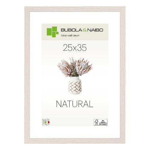 Cornice legno (25x35cm) TRENDY TULIPA Bianco venato 6340 08 10