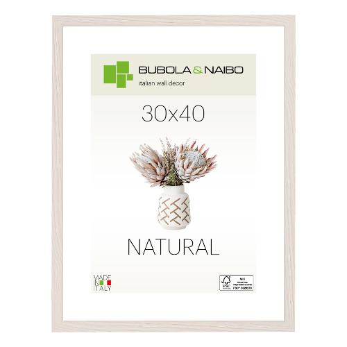 Cornice legno (30x40cm) TRENDY TULIPA Bianco venato 6340 08 11