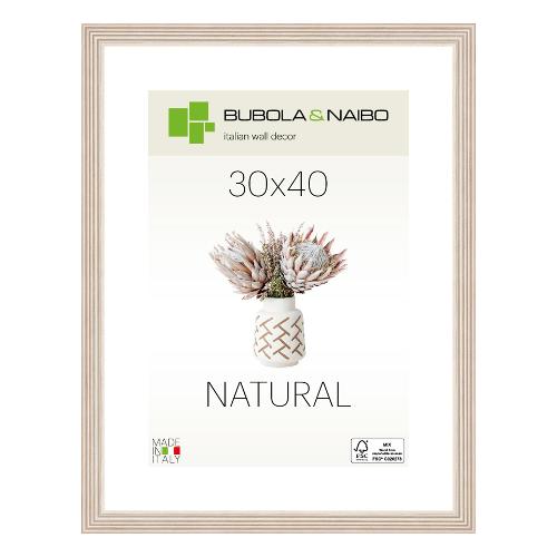 Cornice legno (30x40cm) NATURAL TOSCA Panna 6860 01 11