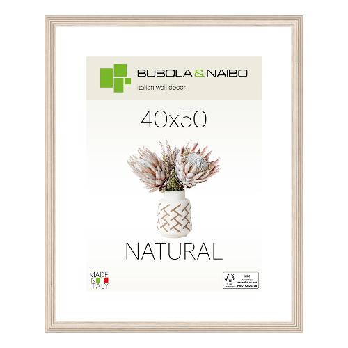 Cornice legno (40x50cm) NATURAL TOSCA Panna 6860 01 17