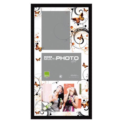 Portafoto multi (25x50cm) 3 foto BROOKE MULTI ART Nero 4405M 06022550