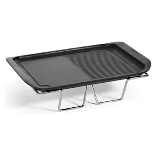 Bistecchiera Alluminio antiaderente con telaio per fornello smaltato (30,5x23cm) Nero MARIETTA-RL