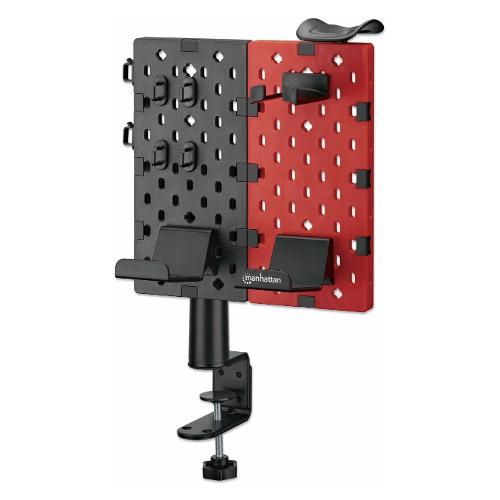 Organizer scrivania con pannello e supporti accessori gaming (27,3x18x51,1cm) Rosso e Nero ICC SH HANGMH
