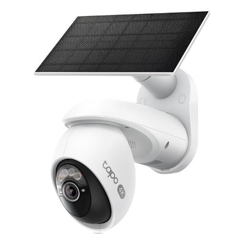 Videocamera sorveglianza Pan&Tilt with Solar Panel White 4K 2160p UHD TC92 KIT