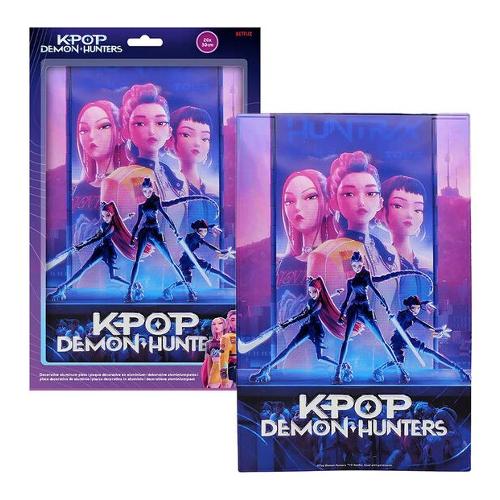 Gadget K-POP DEMON HUNTERS Targa In Allumnio 21x33cm MAP6140