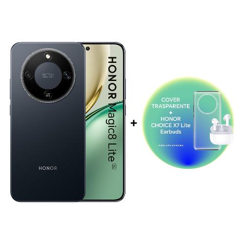 Smartphone 6,79" MAGIC8 LITE Bundle Cover+X7 Lite 5G Midnight black ( 256GB Ram 8GB 7500 mAh ) BNDM8LBX7C256