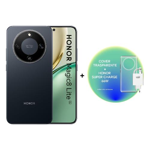 Smartphone 6,79" MAGIC8 LITE Bundle Cover+Charger 5G Midnight black ( 512GB Ram 8GB 7500 mAh ) BNDM8LBCHC512